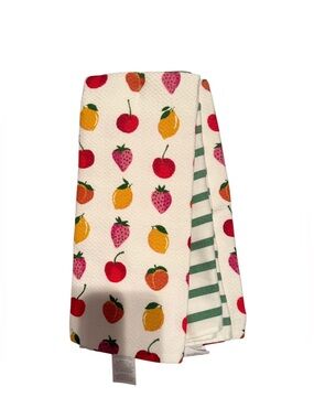 NWOT Kate Spade New York Assortment of fruits Kitchen Towels.  Set of 3